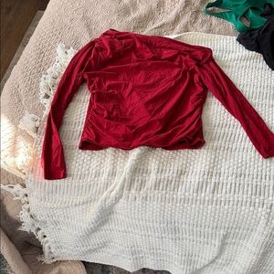 Abercrombie Asymmetrical Red Women's Top